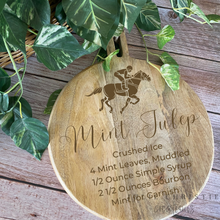 Load image into Gallery viewer, Custom Engraved Cocktail Recipe Cutting Board, Mixed Drink Recipe, Laser Engraved, Cutting Board