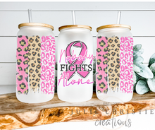 Load image into Gallery viewer, Beer Can Glass, Breast Cancer Awareness Coffee Glass, Soda Can Glass, Beer Can Glass With Lid, Iced Coffee Glass