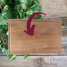 Load image into Gallery viewer, Customized Cutting Board, Bridal Shower Gift, Housewarming Gift, Anniversary Gift, Wedding Gift, Gift For Mom, Gifts For Brides