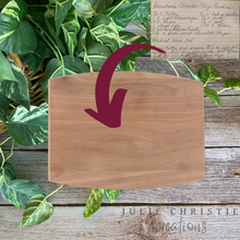 Load image into Gallery viewer, Customized Cutting Board, Bridal Shower Gift, Housewarming Gift, Anniversary Gift, Wedding Gift, Gift For Mom, Gifts For Brides