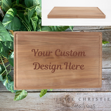 Load image into Gallery viewer, Customized Cutting Board, Bridal Shower Gift, Housewarming Gift, Anniversary Gift, Wedding Gift, Gift For Mom, Gifts For Brides