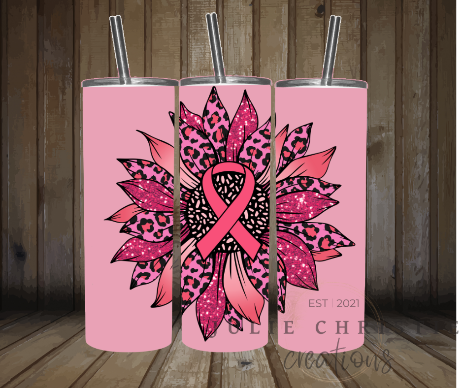 Cute Tumblers  Give Cancer The Boot Breast Cancer Awareness Tumbler – Pink  Warrior Gifts.com