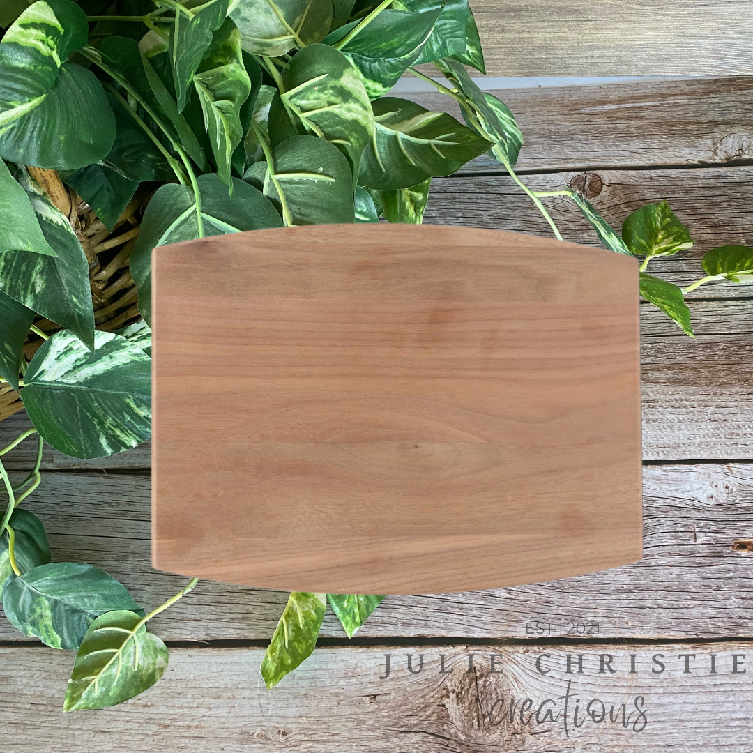 Personalized Merry Christmas Cutting Board for Kitchen (5 x 11 with  Handle) - Holiday Present for Newlywed Couples, Sister, Mom - Boho  Farmhouse